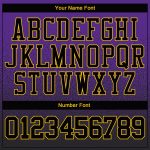 Purple Black-Gold Fade Custom Stitched Fashion Hoodie Pullover Sweatshirt Custom Stitched Purple Black-Gold Fade Fashion - Image 4