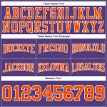 Purple Orange White Football Hoodie Custom Stitched Pullover Sweatshirt Custom Stitched Purple Orange-White Football Pullover - Image 3