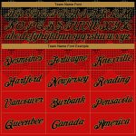 Red Black Old Gold 3D Pattern Sports Hoodie Pullover Sweatshirt - Custom Stitched Design Custom Stitched Red Black-Old Gold - Image 3