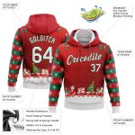 3D Christmas Sports Hoodie Custom Stitched Red White Kelly Green Pullover Sweatshirt Custom Stitched Red White-Kelly Green - Image 2