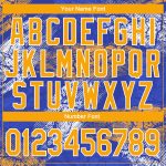 Royal Gold-White 3D Pattern Hoodie Custom Stitched Sports Pullover Sweatshirt Custom Stitched Royal Gold-White 3D Pattern - Image 4