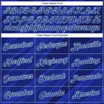 Royal Navy-White 3D Pattern Sports Hoodie Pullover Sweatshirt Custom Stitched Style 8433 Custom Stitched Royal Roayl Navy-White - Image 3