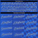 Royal White 3D Pattern Design Sports Hoodie - Custom Stitched Pullover Sweatshirt Custom Stitched Royal Royal-White 3D Pattern - Image 3