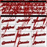 Custom Stitched 3D Pattern Sports Hoodie - White Red-Black Pullover Sweatshirt Custom Stitched White Red-Black 3D Pattern - Image 3