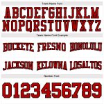 Custom Stitched Football Hoodie Sweatshirt in White Red-Black for Comfort and Style Custom Stitched White Red-Black Football - Image 3
