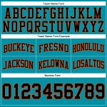 Teal Black-Orange Custom Basketball Shorts - Authentic Throwback Design Custom Teal Black-Orange Authentic Throwback Basketball - Image 3