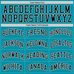 Custom Teal Black White Basketball Jersey | Authentic Throwback Style Custom Teal Black-White Authentic Throwback Basketball - Image 4
