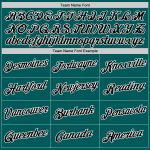 Teal Black White Performance T-Shirt - Custom Athletic Shirt for Men and Women Custom Teal Black-White Performance T-Shirt - Image 3