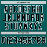 Teal Black White Performance T-Shirt - Custom Athletic Shirt for Men and Women Custom Teal Black-White Performance T-Shirt - Image 4