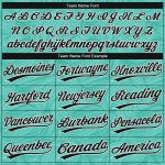 Custom Unisex Softball Jersey Two-Button Teal Black White Style 3822 Custom Teal Black-White Two-Button Unisex Softball Jersey - Image 4