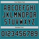 Custom Teal Black White Unisex Softball Jersey - Two-Button Design, Comfortable Fit Custom Teal Black-White Two-Button Unisex - Image 5