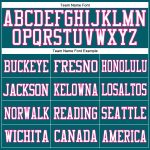 Custom Teal Hot Pink White Football Jersey - Authentic Mesh Sports Gear Custom Teal Hot Pink-White Mesh Authentic Football - Image 3