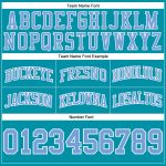 Custom Teal Light Blue White Basketball Shorts - Authentic Throwback Style Custom Teal Light Blue-White Authentic Throwback - Image 3