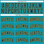 Teal Navy Gold Custom Basketball Jersey | Authentic Throwback Style Custom Teal Navy-Gold Authentic Throwback Basketball - Image 3