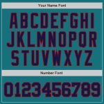 Custom Teal and Navy Red Authentic Baseball Jersey for Men and Women Custom Teal Navy-Red Authentic Baseball Jersey - Image 5