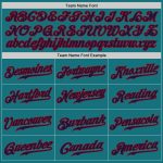 Custom Teal and Navy Red Authentic Baseball Jersey for Men and Women Custom Teal Navy-Red Authentic Baseball Jersey - Image 4