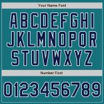 Teal Navy White Unisex Softball Jersey - Custom Two-Button Design Custom Teal Navy-White Two-Button Unisex Softball Jersey - Image 5