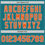 Custom Teal Orange White Softball Jersey for Men and Women - Two-Button Unisex Sportswear Custom Teal Orange-White Two-Button - Image 5