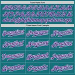 Custom Teal Purple White Baseball Jersey - Authentic Design, Perfect for Fans Custom Teal Purple-White Authentic Baseball - Image 4