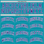 Teal Purple White Custom Basketball Jersey - Authentic Throwback Design Custom Teal Purple-White Authentic Throwback Basketball - Image 4