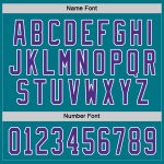Teal and Purple White Hockey Jersey - Customizable Team Apparel Custom Teal Purple-White Hockey Jersey - Image 4