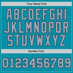 Custom Authentic Basketball Jersey Teal Silver Gray Navy Throwback-Unisex Fit Custom Teal Silver Gray-Navy Authentic Throwback - Image 3