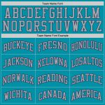 Custom Authentic Basketball Jersey Teal Silver Gray Navy Throwback-Unisex Fit Custom Teal Silver Gray-Navy Authentic Throwback - Image 4