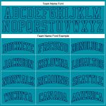 Custom Teal and Navy Basketball Jersey - Authentic Throwback Design Custom Teal Teal-Navy Authentic Throwback Basketball - Image 3