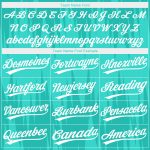 Teal and White 3D Pattern Authentic Baseball Jersey - Custom Design Custom Teal White 3D Pattern Design Authentic Baseball - Image 4