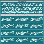Teal White Authentic Baseball Jersey Custom Style 8558 - Personalized Sports Apparel Custom Teal White Authentic Baseball - Image 5