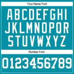 Authentic Custom Teal White Basketball Jersey - Throwback Style Sportswear Custom Teal White Authentic Throwback Basketball - Image 4