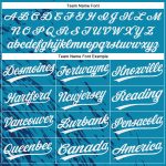 Custom Teal Black White 3D Pattern Authentic Baseball Jersey Custom Teal White-Black 3D Pattern Design Authentic Baseball - Image 4