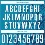 Custom Teal Sublimation Soccer Jersey - White and Black Design, Style 5917 Custom Teal White-Black Sublimation Soccer Uniform - Image 5