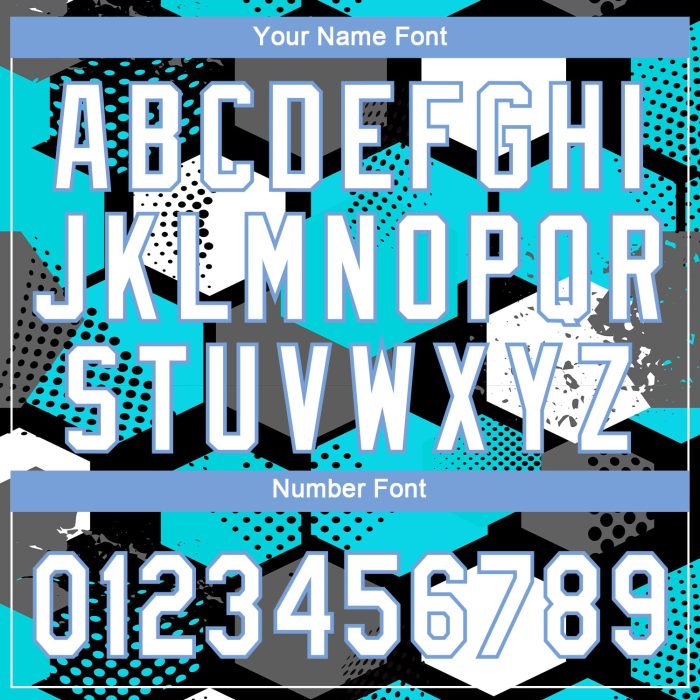 Teal White Light Blue 3D Pattern Design Baseball Jersey - Custom Authentic Style Custom Teal White-Light Blue 3D Pattern - Image 5