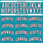 Custom Teal White Red Basketball Jersey Authentic Throwback Design Custom Teal White-Red Authentic Throwback Basketball Jersey - Image 3