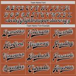 Texas Orange Black White Varsity Letterman Bomber Jacket Full-Snap Custom Custom Texas Orange Black-White Bomber Full-Snap - Image 4