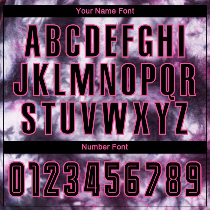 Custom Tie Dye Soccer Uniform Jersey Black Pink Sublimation Design Custom Tie Dye Black-Pink Sublimation Soccer Uniform Jersey - Image 5