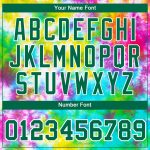 Custom Tie Dye Performance T-Shirt Kelly Green White 3D Design for Men and Women Custom Tie Dye Kelly Green-White 3D Performance - Image 4