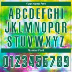 Custom Tie Dye Soccer Jersey - Kelly Green and White Sublimation Uniform Custom Tie Dye Kelly Green-White Sublimation Soccer - Image 5