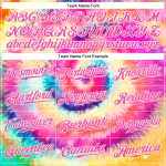 Light Blue White Custom Tie Dye 3D Rainbow Baseball Jersey Authentic Custom Tie Dye Light Blue-White 3D Rainbow Authentic - Image 4