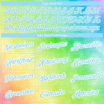 Light Blue-White 3D Rainbow Custom Tie Dye Performance T-Shirt for Activewear Custom Tie Dye Light Blue-White 3D Rainbow - Image 3