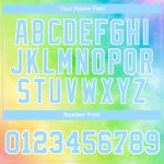 Light Blue-White 3D Rainbow Custom Tie Dye Performance T-Shirt for Activewear Custom Tie Dye Light Blue-White 3D Rainbow - Image 4