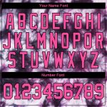 Tie Dye Baseball Jersey Pink Black 3D Custom Design Authentic Style Custom Tie Dye Pink-Black 3D Authentic Baseball Jersey - Image 5