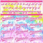 Tie Dye Rainbow Jersey Pink Purple Unisex Softball 3D Two-Button Comfortable Design Custom Tie Dye Pink-Purple 3D Rainbow - Image 4