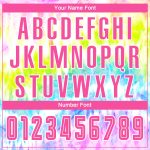 Pink-White Custom Tie Dye Soccer Jersey Sublimation Uniform Style 7550 Custom Tie Dye Pink-White Sublimation Soccer Uniform - Image 5