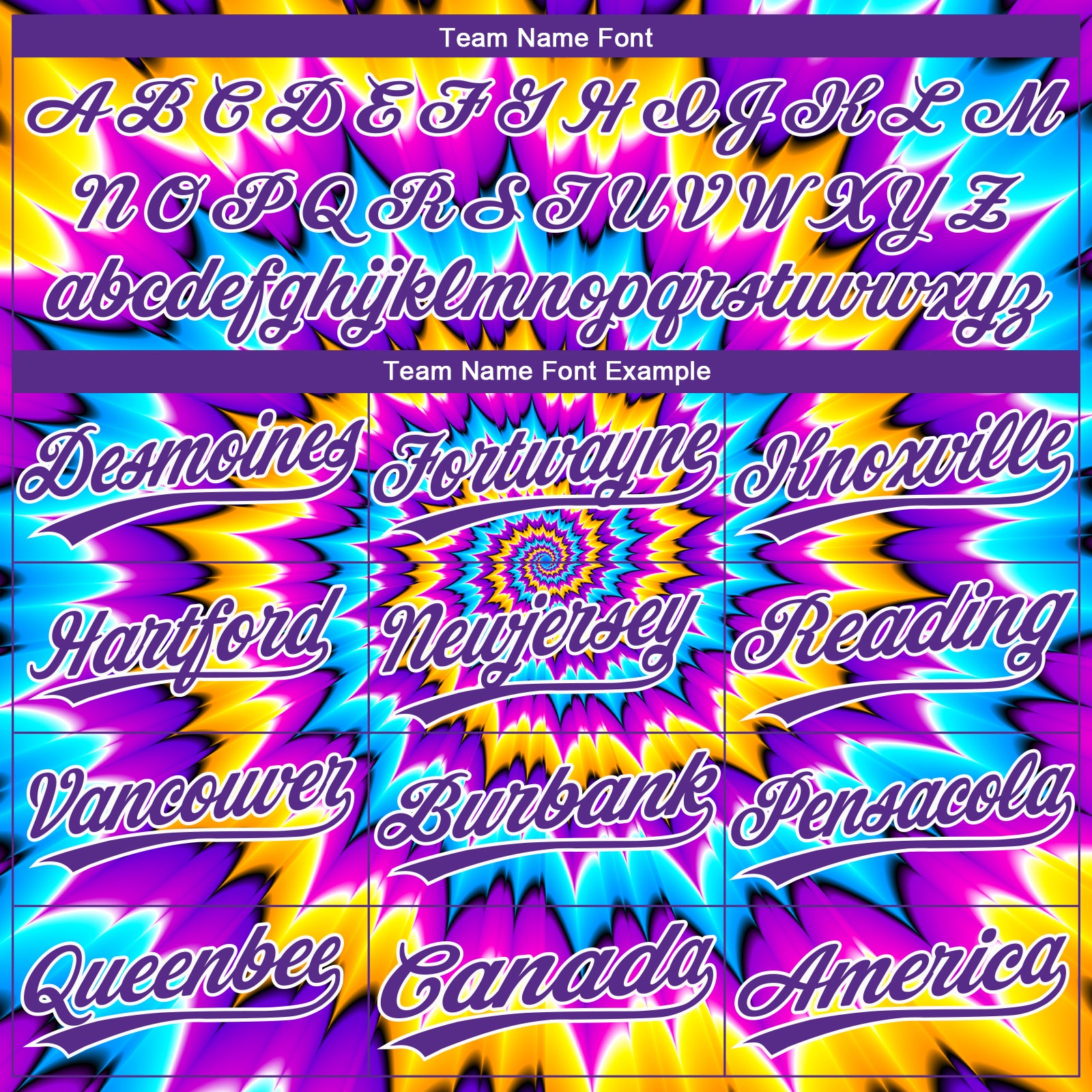 Custom Tie Dye Purple-White 3D Two-Button Unisex Softball Jersey Custom Tie Dye Jersey in Purple-White for Softball, Unisex, 3D Two-Button Custom Tie Dye Purple-White 3D Two-Button Unisex - Image 4