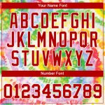 Red White Custom Tie Dye Performance T-Shirt 3D Design for Men and Women Custom Tie Dye Red-White 3D Performance T-Shirt - Image 4