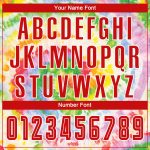 Red-White Custom Tie Dye Soccer Jersey - Sublimation Uniform for Kids and Adults Custom Tie Dye Red-White Sublimation Soccer - Image 5