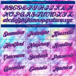 Royal-Pink Custom Tie Dye 3D Performance T-Shirt for Men and Women - Style 5071 Custom Tie Dye Royal-Pink 3D Performance - Image 3