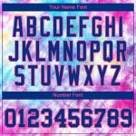 Royal-Pink Custom Tie Dye 3D Performance T-Shirt for Men and Women - Style 5071 Custom Tie Dye Royal-Pink 3D Performance - Image 4